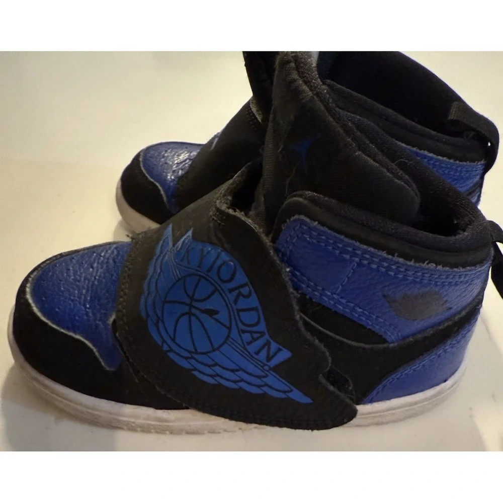 Nike Sky Jordan 1 TD Hyper Royal Blue BQ7196-004 Little Kids/Toddler‎ Size 8C